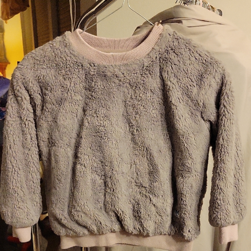 Molo Plush Gray Women's Sweater